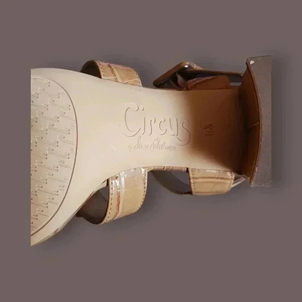 Circus by Sam edelman fisher strappy sandals size 6.5 tan camel color - Picture 11 of 14